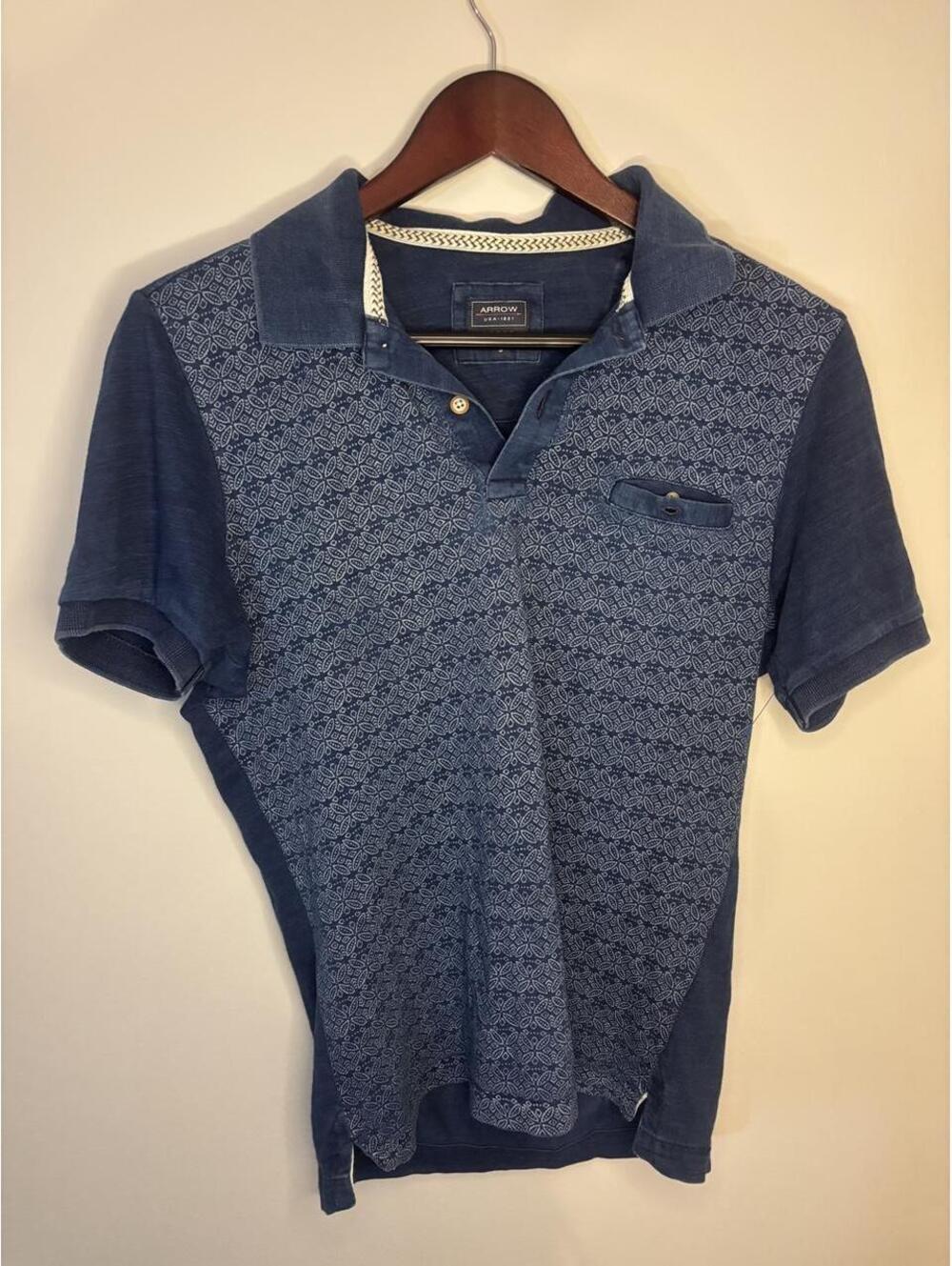 Arrow Women's Blue and Navy Polo-shirt